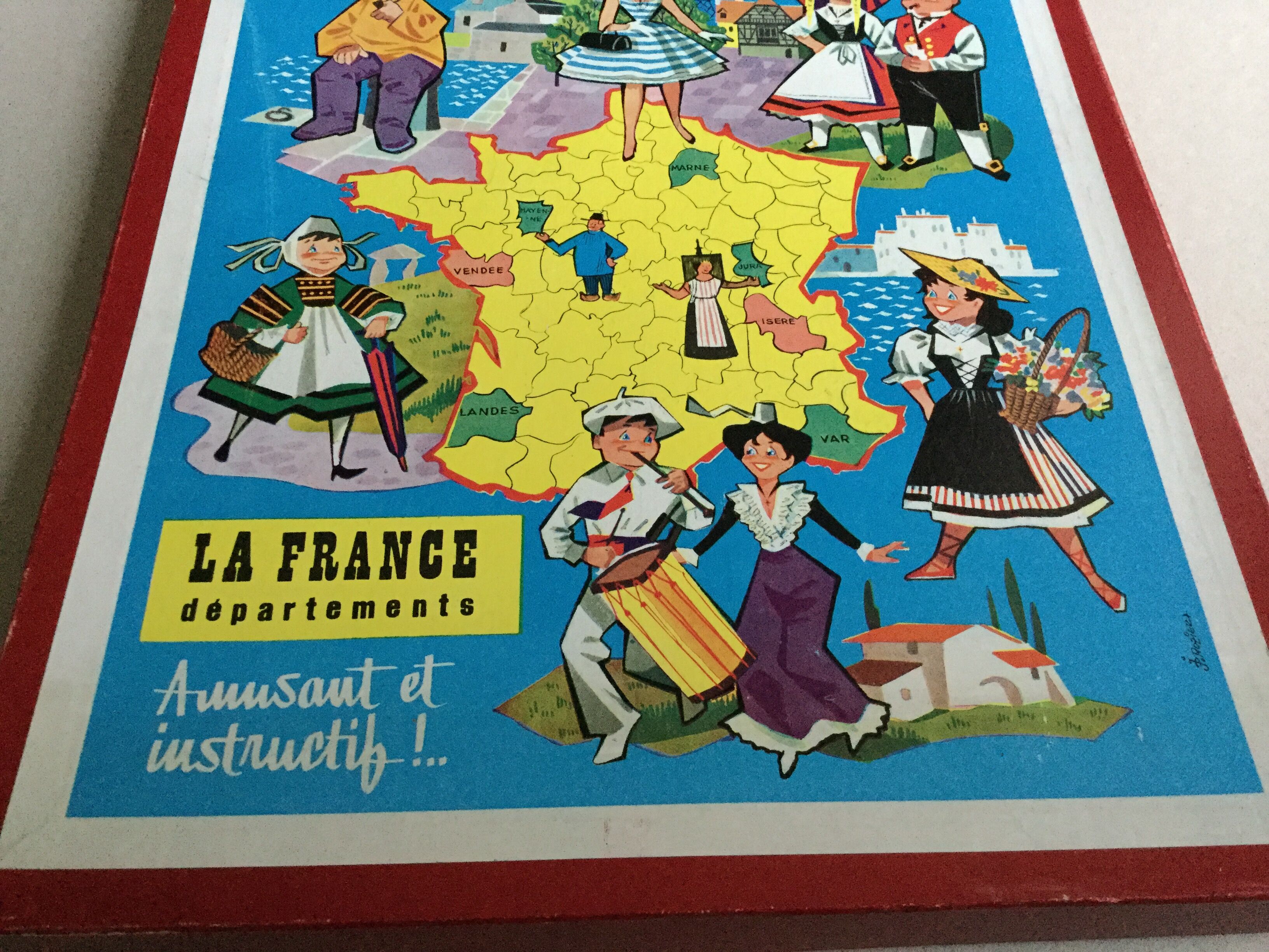 Puzzle map of France
