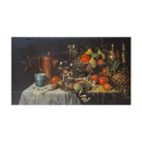 Painting "Still life with lemon" cf. Pieter Claesz by Yoram LUKOV (born in 1940)