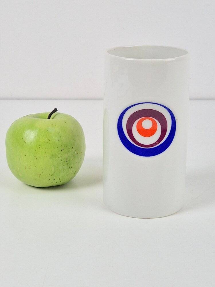 Technicolor Porcelain Vase by Hans Theo Baumann Schönwald, West Germany, 1970s