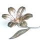 Flower ashtray in silver metal signed Plame, years 60