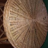 Vintage rattan table