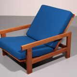 Fauteuil relax Getama en chêne avec dossier réglable, Hans J. Wegner GE421