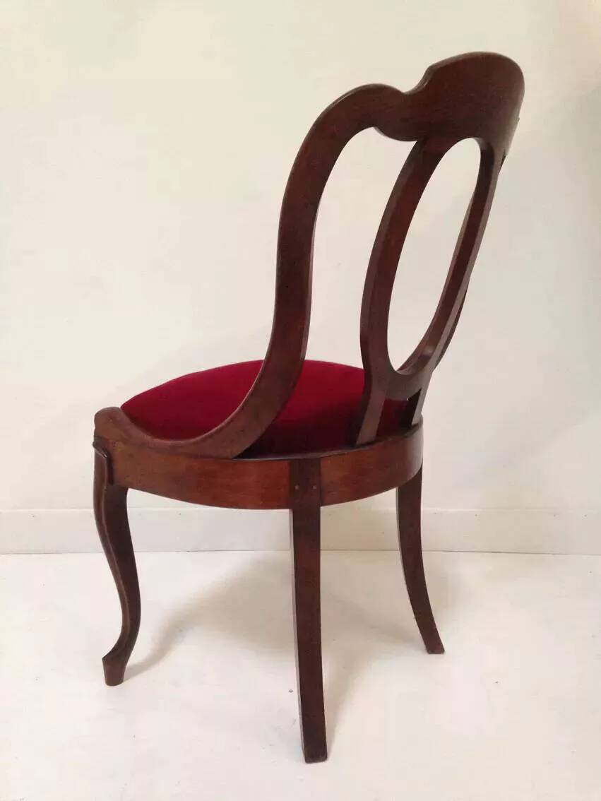 Antique empire style gondola chair
