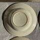 Set of 4 vintage deep plates in faience with blue decoration by Boulenger & Cie D2.
