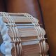 70s suspension in rattan and Scandinavian style fabrics