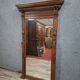 carved oak fireplace mirror, Renaissance, dating from the late 19th century