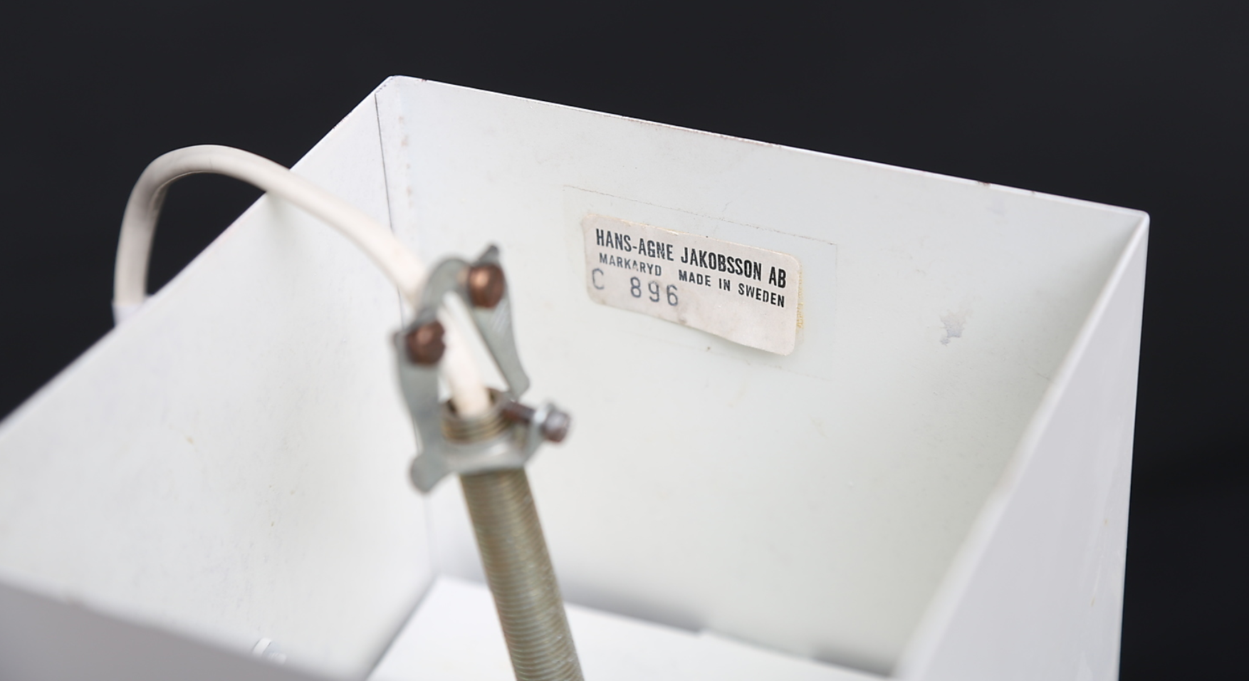 Pair of Scandinavian hanging lamps Hans Agne Jakobsson C896, Sweden 1960