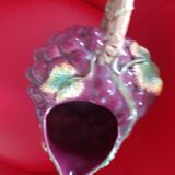 Old slip pitcher. Strawberry shape.