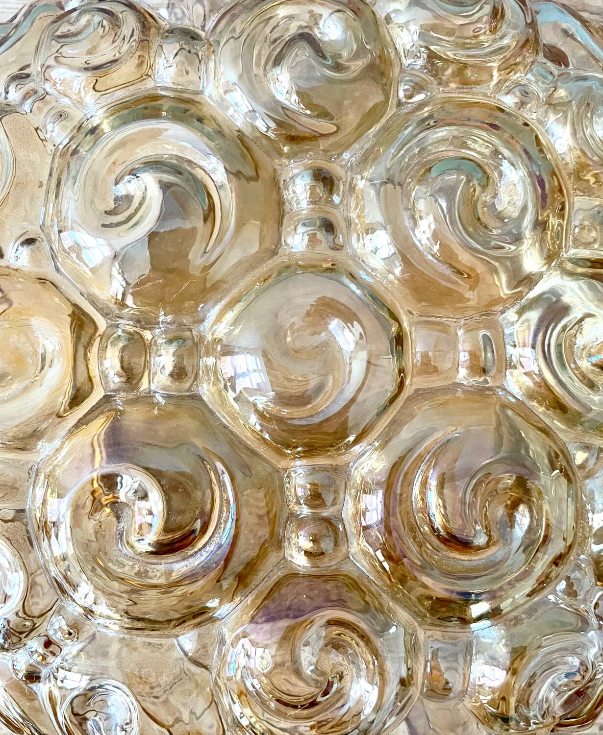 3 Helena Tynell snail ceiling globes, 1960