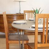 6 vintage Axel Larson chairs from mobel-shop suede