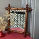 Wooden barber mirror turned art deco bamboo style