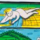 François boisrond. summer triptych. lithograph signed and framed