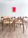 Chaises danoises en teck Mid-Century par Niels O Møller # 77 & 57 Set de 10