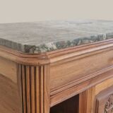 Walnut and green marble sideboard – Louis XVI style – Early 19th century