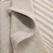 Blue cream wool kilim handwoven modern kilim flat-weave area rug-205x283cm
