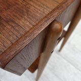 1970s, Swedish side table by AB Carlstrom with drawer, teak wood.