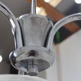 Art deco chrome chandelier Napako, 1930
