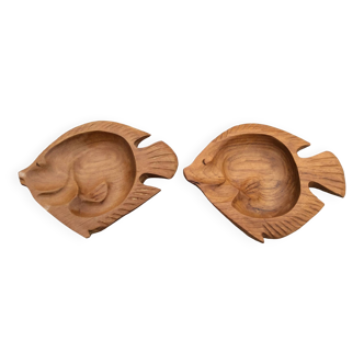 Wooden fish dishes