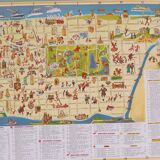 Pictorial map of New York 1950's