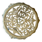 Vintage gilded brass trivet