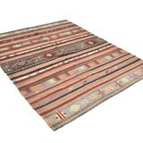 5x7 Modern Mid Century Antique Kilim Rug, 161x206Cm
