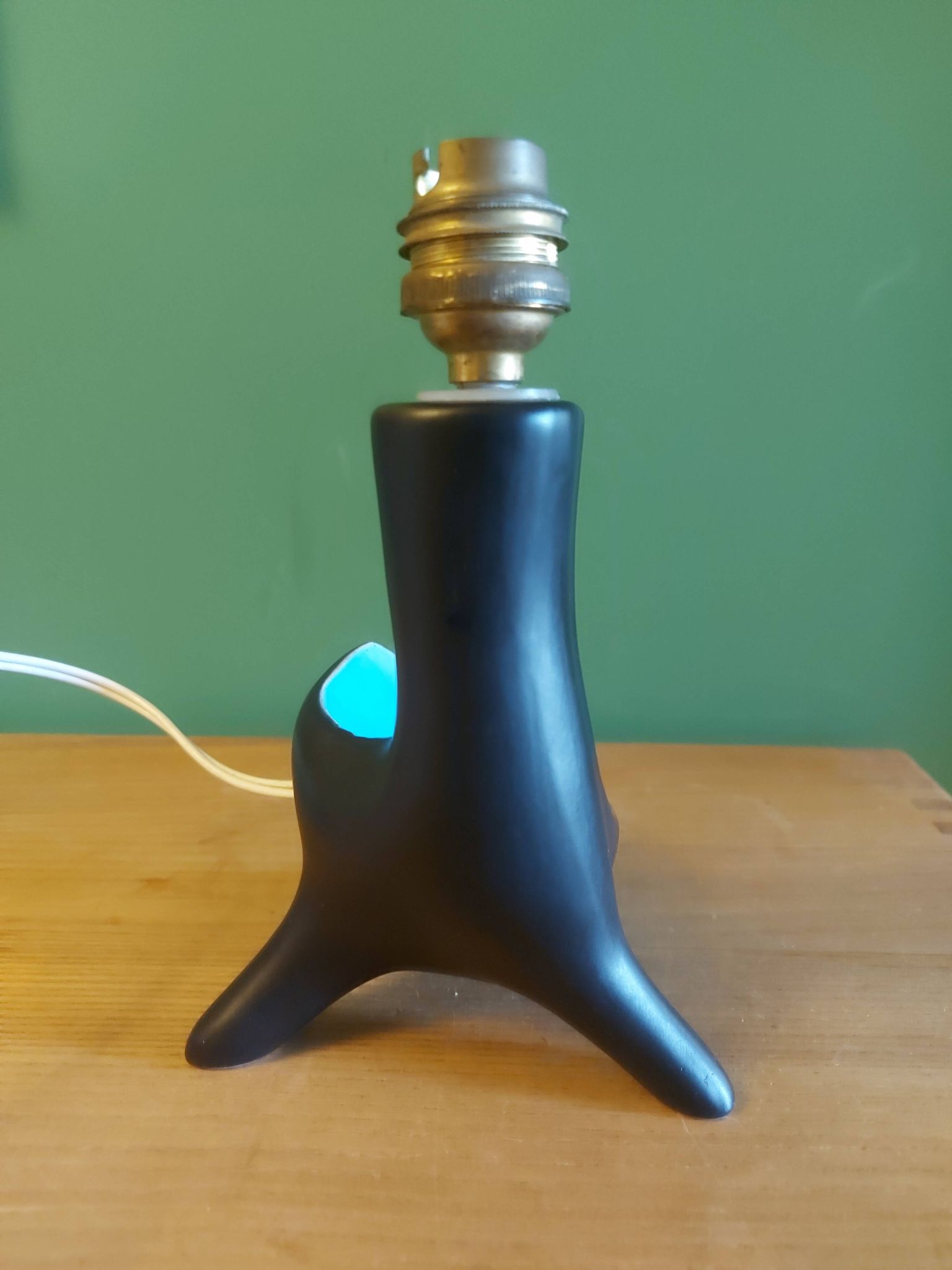 Pied de lampe en céramique années 60's