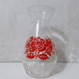 Vintage glass hyacinth bulb vase
