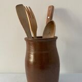 Old glazed stoneware pot