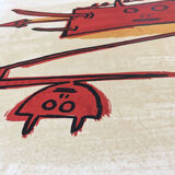 Lam Wifredo 1902-1982 El ultimo viaje del buque fantasma - 6, 1976. Original lithograph signed