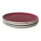 Vintage lot of 4 dessert plates Salins Deauville