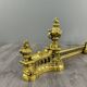 Pair of Gilt Bronze Andirons, Louis XVI Style, Late 19th Century