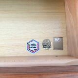 Elm chest of drawers dlg Maison Regain, vintage 70's