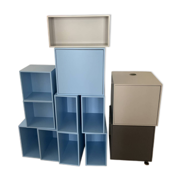 12 modular shelving caissons Cubit