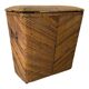 Pencil reed rattan bamboo chest or trunk, 1950s-1960s