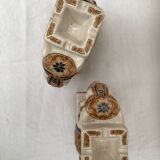 Pair of ceramic elephant ashtrays dimensions: height -14cm- width -13.5cm-