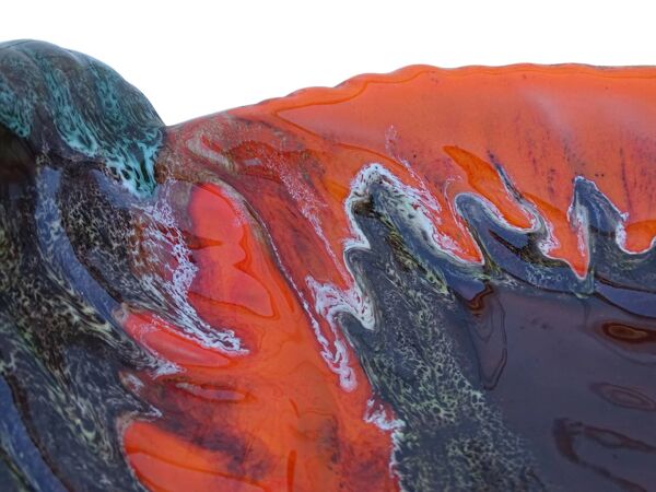 Grand bol en céramique vintage française de Vallauris en forme de coquillage