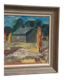 Original Swedish Oil on Panel – “Landscape with Barns” – Vintage & Framed