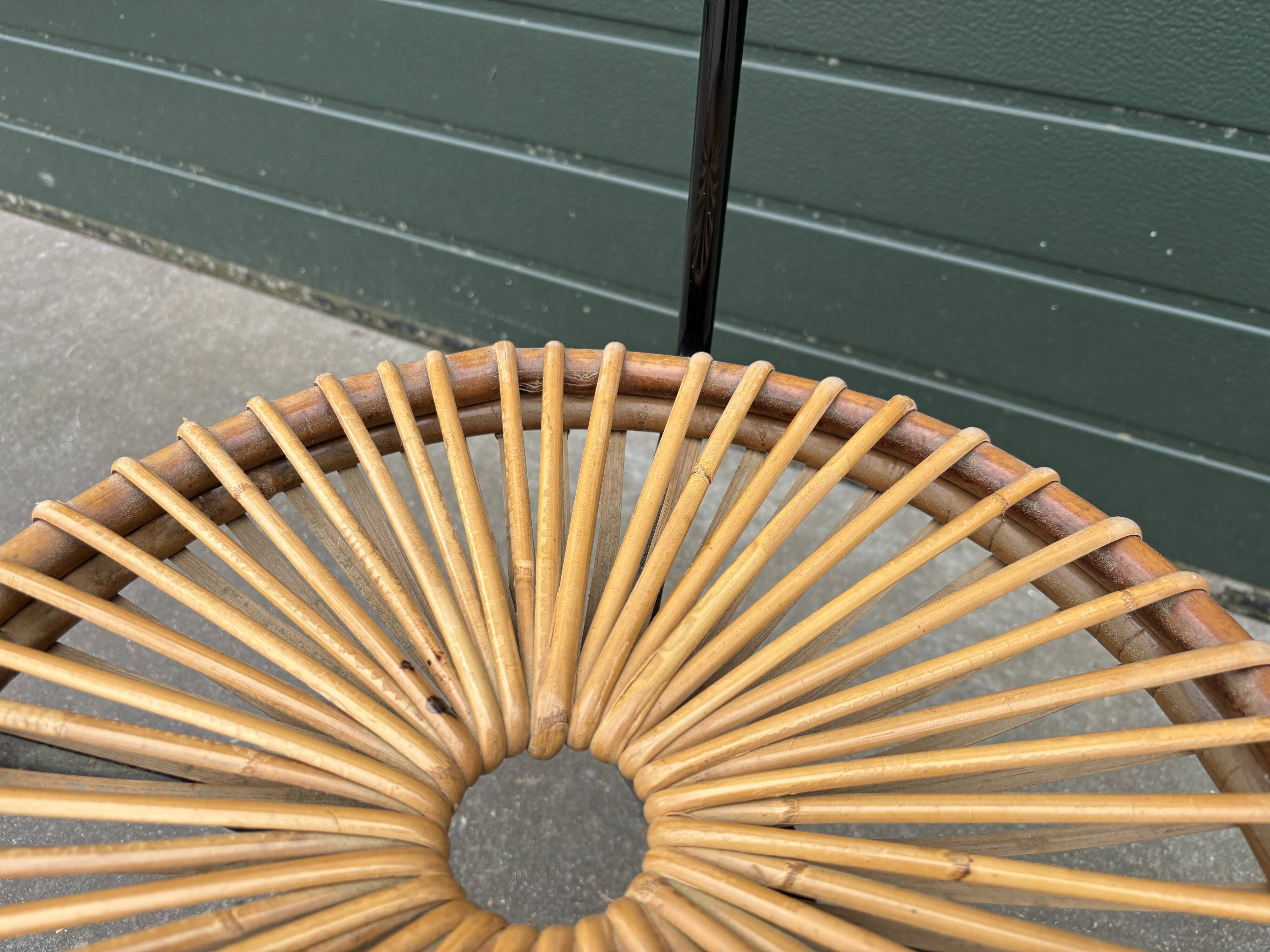 Vintage rattan chair Rohe Noordwolde Netherlands 1960s design