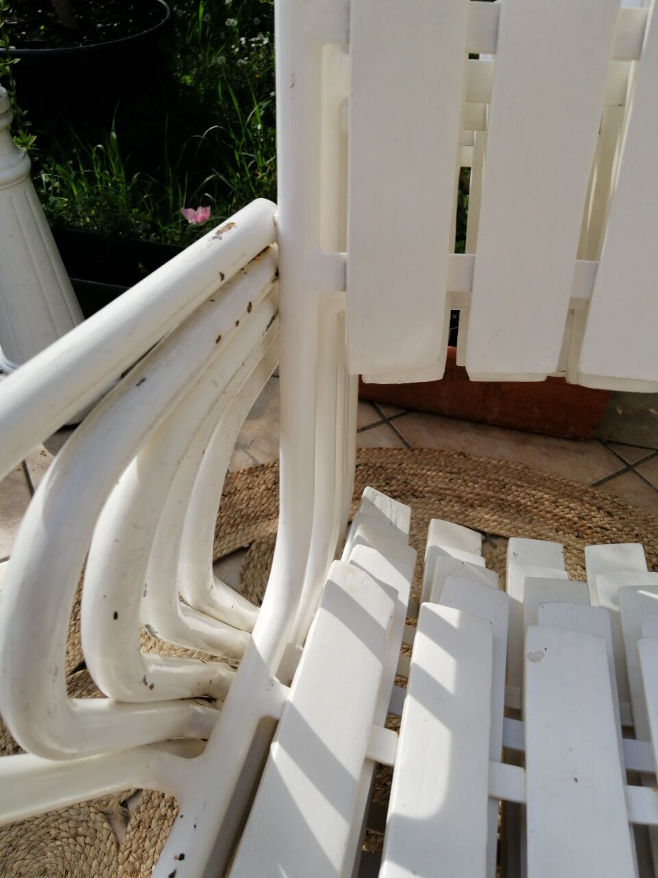 Vintage garden armchairs