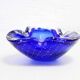 Murano bubble glass ashtray