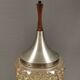 Pendant lamp by Carl Thore with a hard-pressed glass shade 1980s