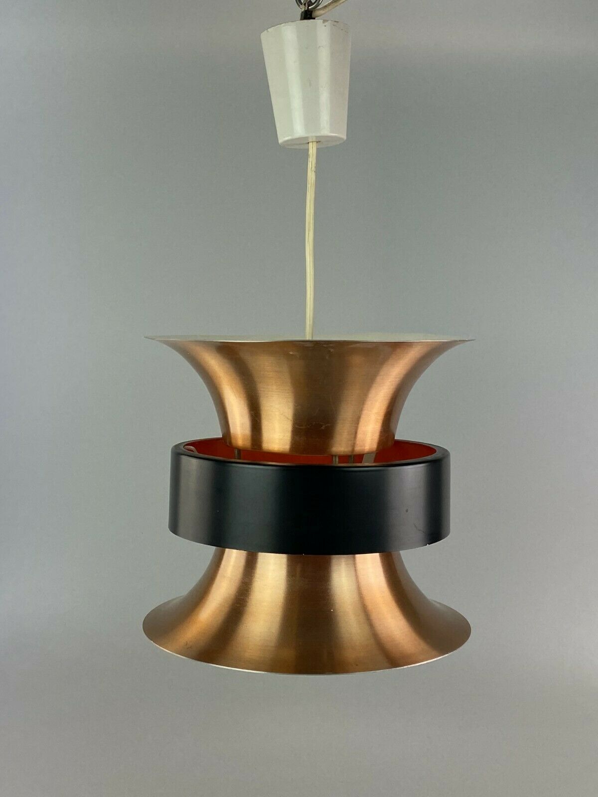 70s lamp light hanging lamp ceiling lamp metal Space Age Design VEB 60s