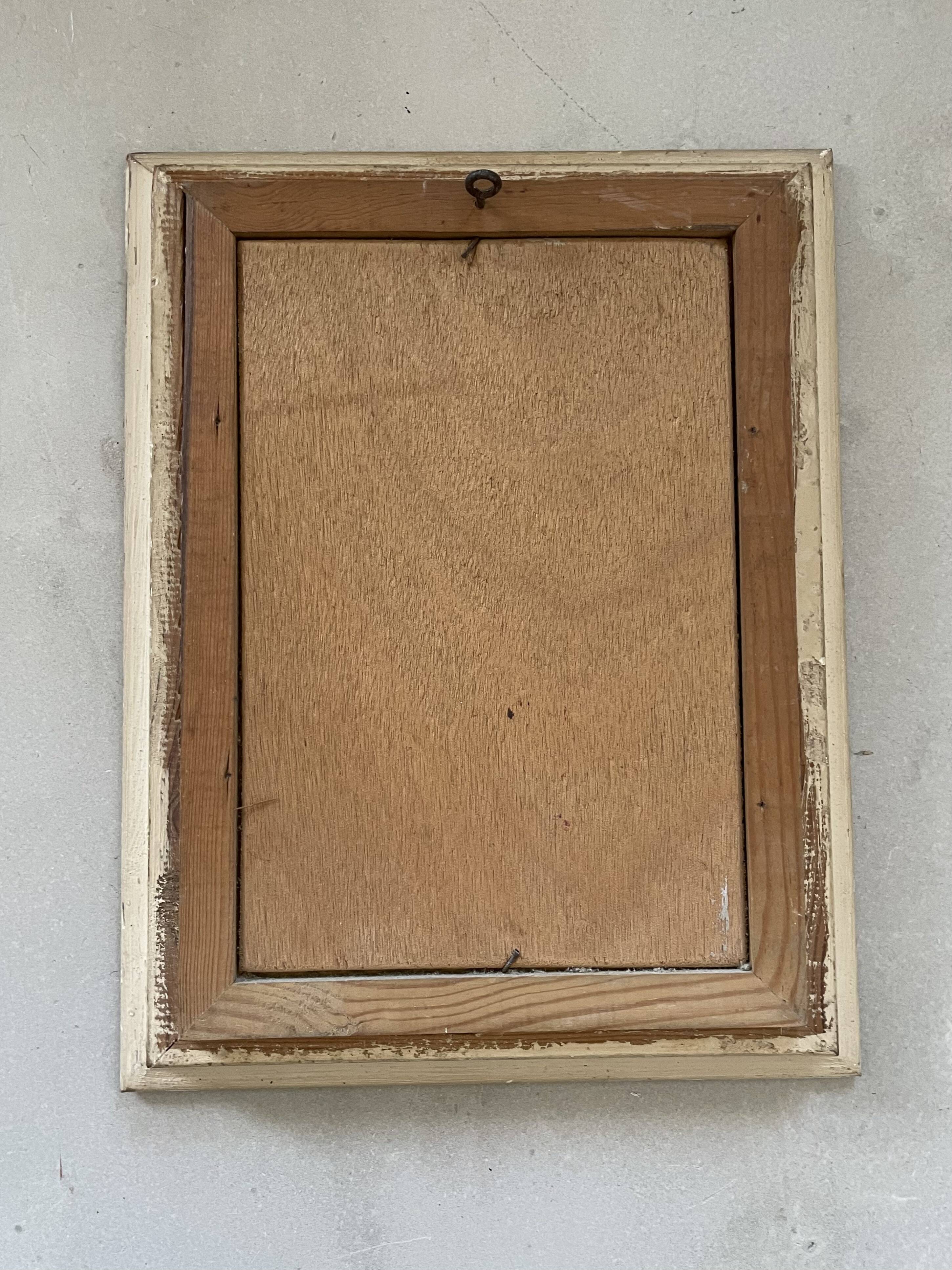 Small old framed painting