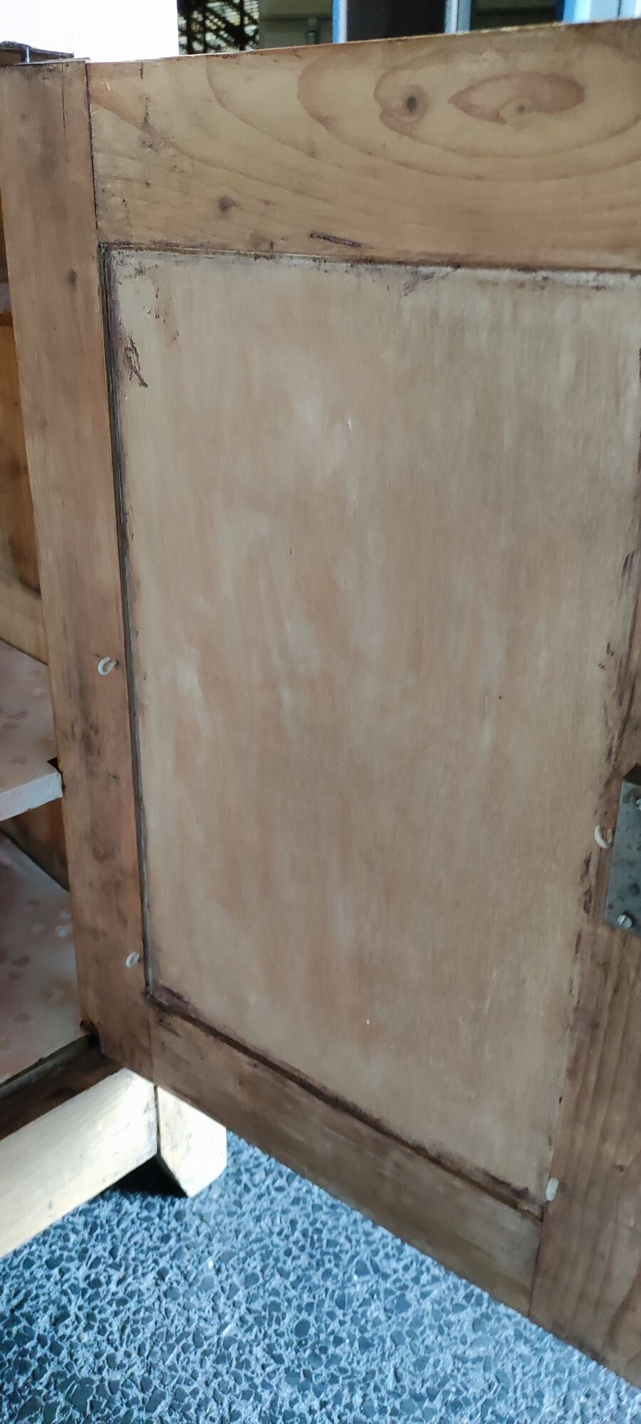 Parisian sideboard two doors, two drawers in natural wood