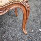 Set of 3 Louis XV style armchairs in carved wood – traditional upholstery