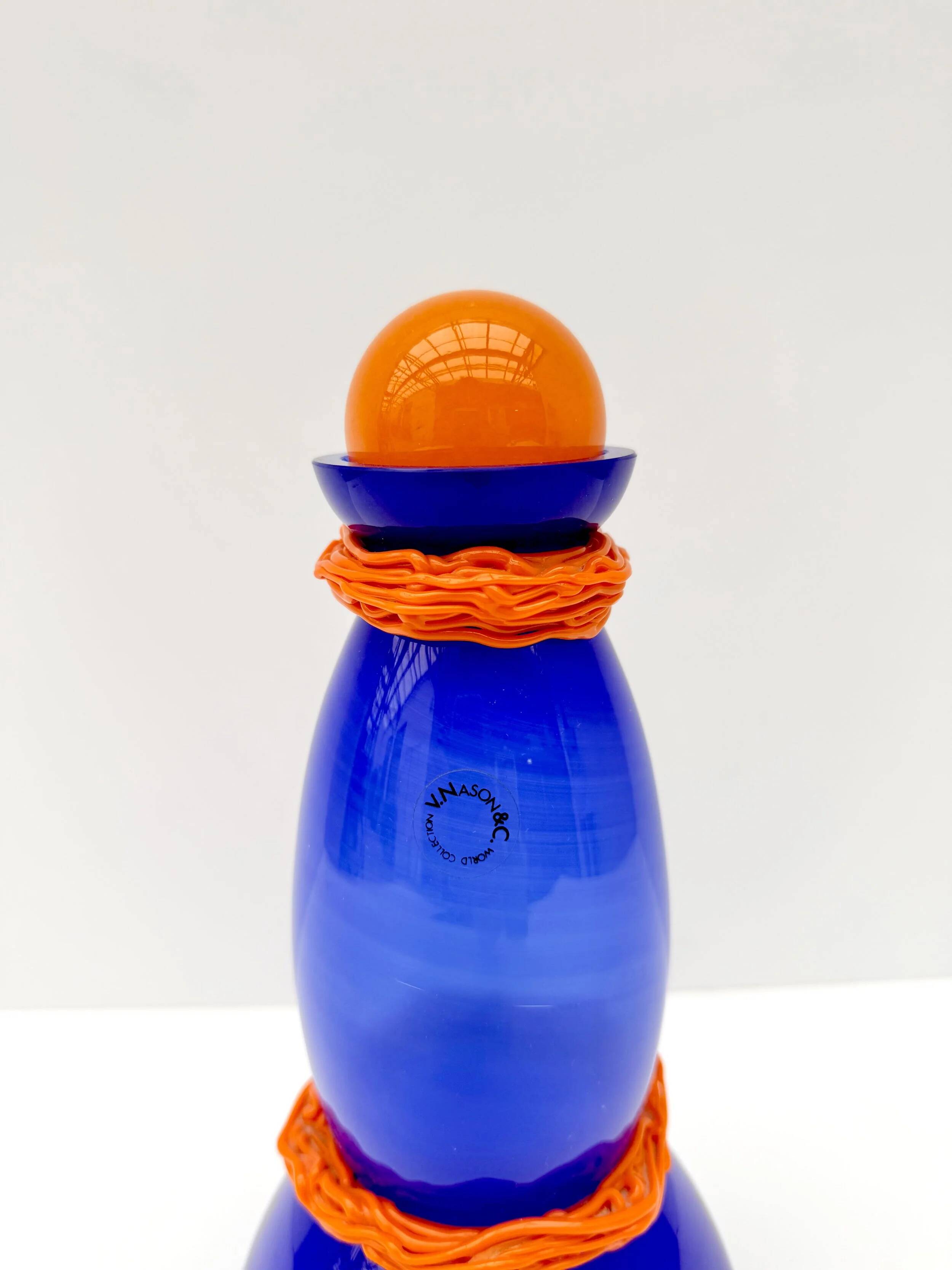 Bottle by Vincenzo Nason & Cie in Murano glass, Italy 1980