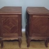Pair of mahogany bedside tables