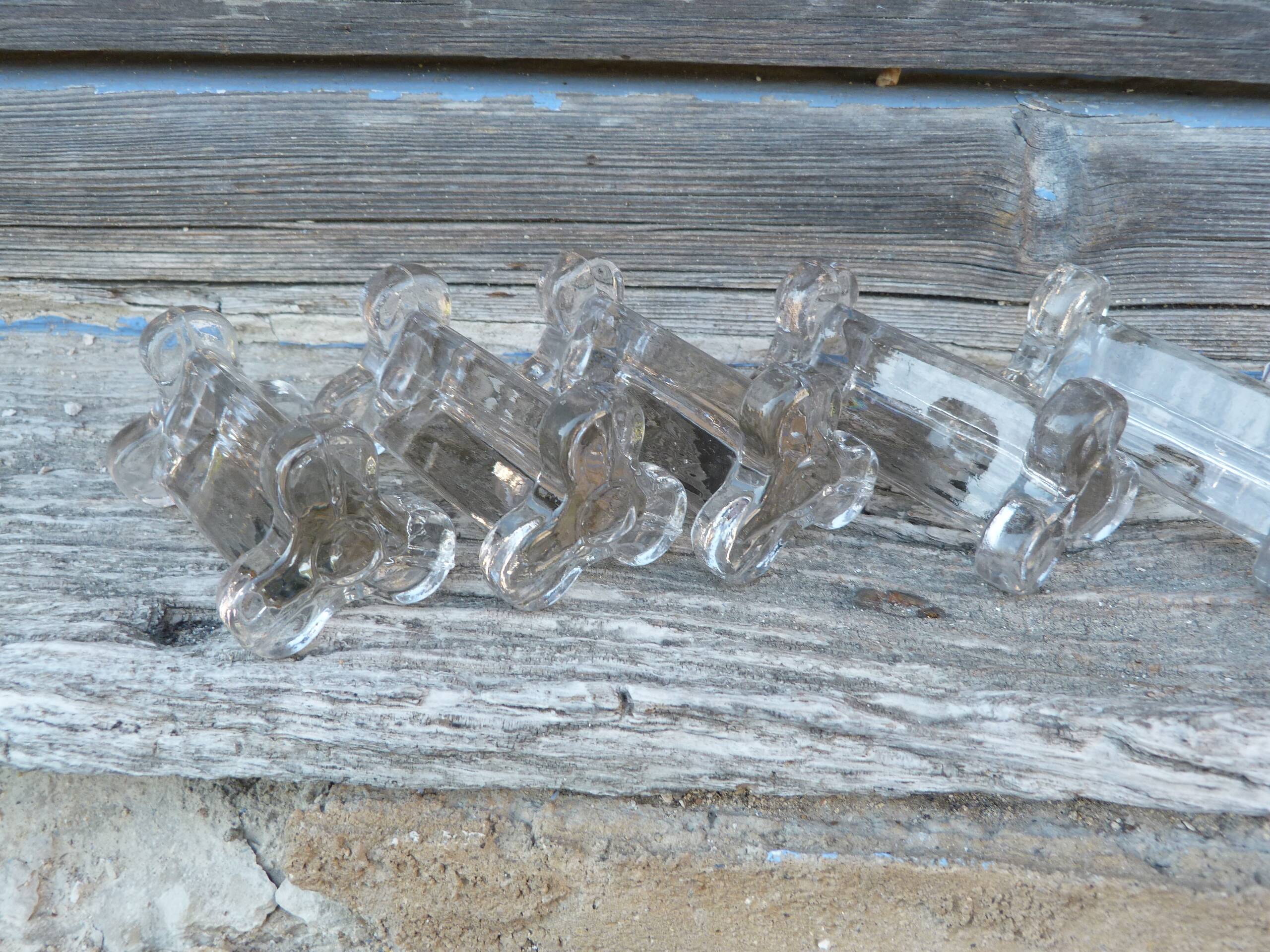Set of 10 Baccarat crystal knife holders