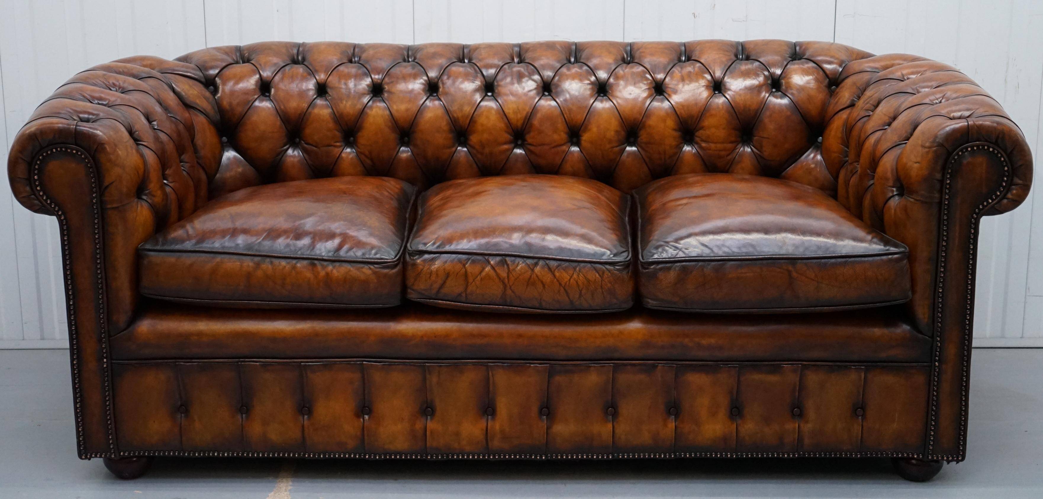 Chesterfield Club Whisky 1930 canapé hand-restored