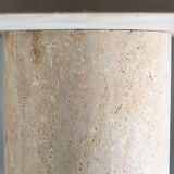 Travertine dining table diameter 120